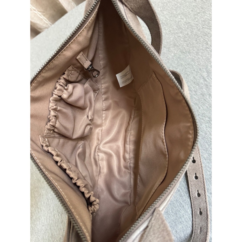 The Sak Suede Saddle Crossbody Bag in Taupe Brown - Picture 10 of 16